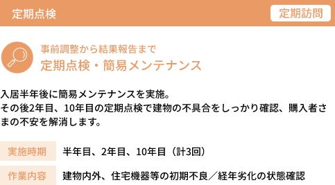 事前調整から結果報告まで定期点検・簡易メンテナンス